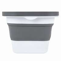 Таз складной силиконовый 16 литров со складными ручками 47х28 см для дома и дачи, LAIMA Home, 608671