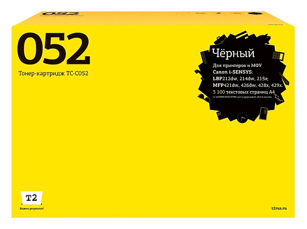 купить совместимый Картридж T2 052 черный совместимый с принтером Canon (TC-C052) 