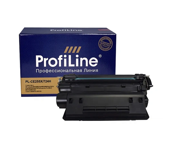 купить совместимый Картридж ProfiLine CE255X/724H черный совместимый с принтером HP/Canon универсальный (PL_CE255X/724H) 