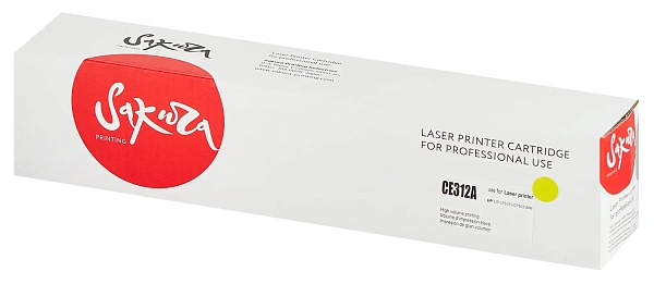 купить совместимый Картридж SAKURA CE312A желтый совместимый с принтером HP (SACE312A) 