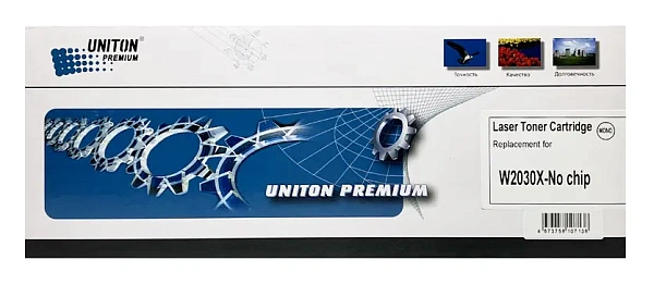 купить совместимый Картридж UNITON Premium W2030X черный без чипа совместимый с принтером HP (129404) 