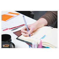 Ручка шариковая BIC Round Stic, СИНЯЯ, корпус голубой, узел 1мм, линия 0,32мм, С ШТРИХКОДОМ, 934598