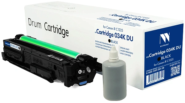 купить совместимый Драм-Картридж NV-Print 034BKDU черный совместимый с принтером Canon (NV-034KDUBk) 