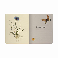 Тетрадь А5 48 л. BRUNO VISCONTI скоба, клетка, Soft Touch, фольга, "BLOOM FLOWERS" (5 видов), 7-48-1