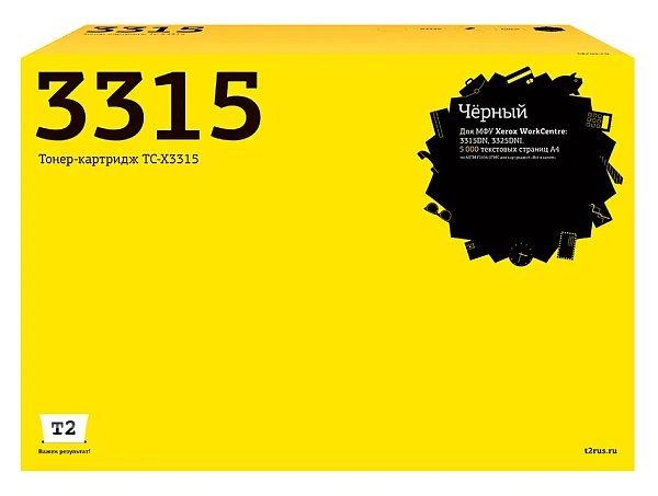 купить совместимый Картридж T2 106R02310 черный совместимый с принтером Xerox (TC-X3315) 