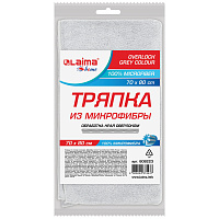 Тряпка для мытья пола из микрофибры 70х80 см "OVERLOCK GREY COLOUR", серая, 220 г/м2, LAIMA HOME, 60