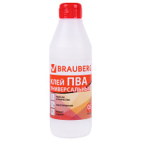 Клей ПВА BRAUBERG, 0,5 кг, универсальный (бумага, картон, дерево), 600982