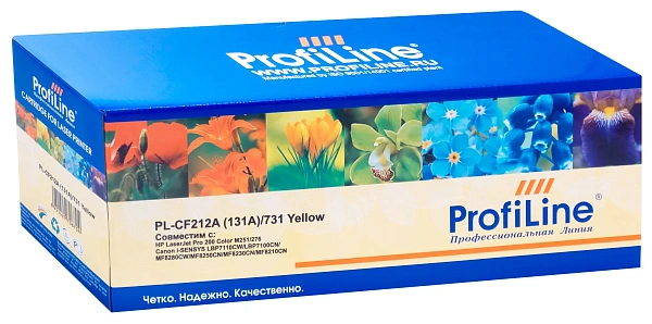 купить совместимый Картридж ProfiLine CF212A/731Y желтый совместимый с принтером HP/Canon универсальный (PL_CF212A/731_Y) 