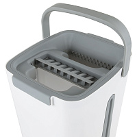 Комплект для уборки: швабра, ведро 11 л/9 л двухкамерное с отжимом, насадка МОП (кармашки с двух сто