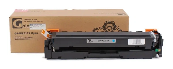 купить совместимый Картридж GalaPrint W2211X голубой совместимый с принтером HP (GP_W2211X_C) 