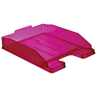 Лоток горизонтальный для бумаг "Эксперт", А4 (340х255х63мм), тонированный фиолетовый (слива), ЛТ208