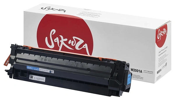 купить совместимый Картридж SAKURA W2001A голубой совместимый с принтером HP (SAW2001A) 