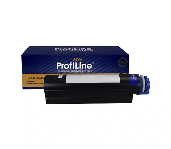 купить совместимый Картридж ProfiLine 44917608 черный совместимый с принтером Oki (PL_44917608/44917602) 