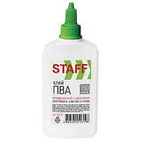 Клей ПВА STAFF "EVERYDAY", 150 г, с дозатором, 225176