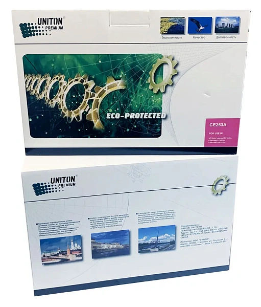 купить совместимый Картридж UNITON Premium GREEN LINE CE263A пурпурный совместимый с принтером HP (124863) 