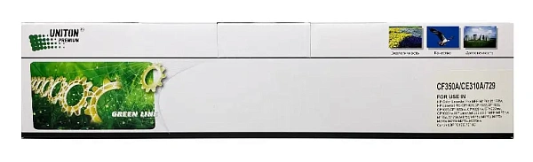 купить совместимый Картридж UNITON Premium GREEN LINE CE310A/CF350A/729BK черный совместимый с принтером HP/Canon универсальный (129439) 