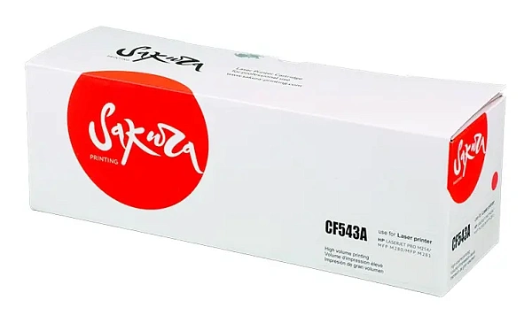 купить совместимый Картридж SAKURA CF543A пурпурный совместимый с принтером HP (SACF543A) 
