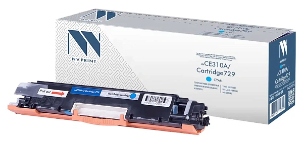 купить совместимый Картридж NV-Print CE311A/729C голубой совместимый с принтером HP/Canon универсальный (NV-CE311A/729C) 