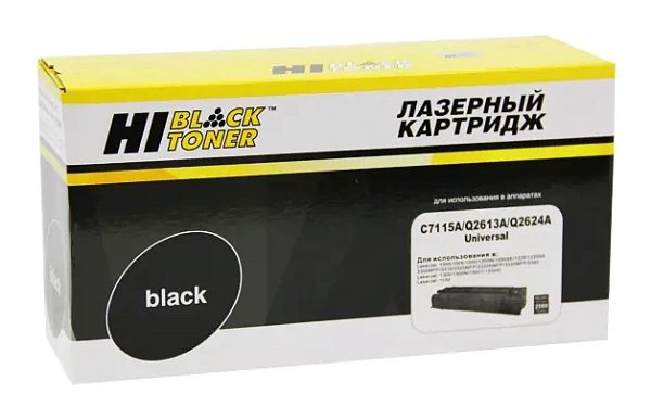 купить совместимый Картридж Hi-Black C7115A/Q2613A/Q2624A черный совместимый с принтером HP универсальный (200130160) 