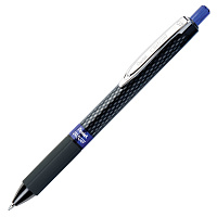 Ручка гелевая автоматическая с грипом PENTEL (Япония) "Oh!Gel", СИНЯЯ, узел 0,7 мм, линия письма 0,3