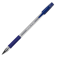 Ручка шариковая BRAUBERG "BP-GT", СИНЯЯ, корпус прозрачный, стандартный узел 0,7 мм, линия письма 0,