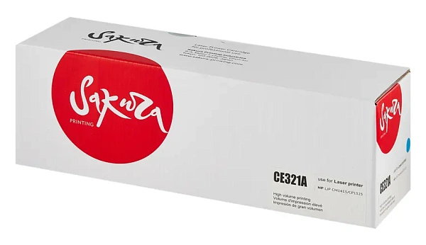 купить совместимый Картридж SAKURA CE321A голубой совместимый с принтером HP (SACE321A) 