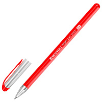 Ручка гелевая BRAUBERG Profi-Gel SOFT, КРАСНАЯ, линия письма 0,4 мм, стандартный наконечник 0,5 мм, 