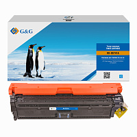 купить совместимый Картридж G&G CE741A голубой совместимый с принтером HP (GGCE741A) 