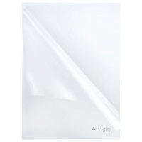 Папка-уголок А4, прозрачная, 0,10 мм, BRAUBERG EXTRA, 271698