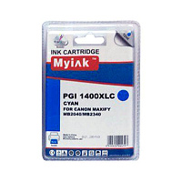 Картридж голубой MyInk PGI-1400XLC голубой совместимый с принтером Canon