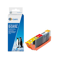 Картридж голубой XL G&G CLI-451XLC голубой совместимый с принтером Canon (GG-CLI451XLC)