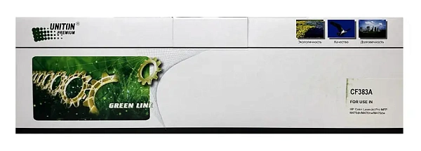 купить совместимый Картридж UNITON Premium GREEN LINE CF383A пурпурный совместимый с принтером HP (129760) 