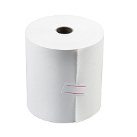 Чековая лента ТЕРМОБУМАГА 80 мм (диаметр 56 мм, длина 50 м, втулка 12 мм), КОМПЛЕКТ 6 шт., 44 г/м2, 