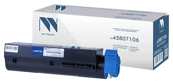 купить совместимый Картридж NV-Print 45807120 черный совместимый с принтером Oki (NV-45807106) 