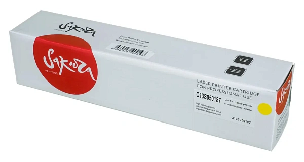 купить совместимый Картридж SAKURA S050187 желтый совместимый с принтером Epson (SAC13S050187) 