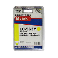 Картридж желтый MyInk LC563Y желтый совместимый с принтером Brother