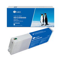 Картридж светло-голубой увеличенный G&G C13T804500 св.голубой совместимый с принтером Epson (GG-C13T