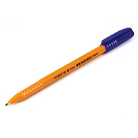 Ручка шариковая STAFF "EVERYDAY BP-247 Orange", СИНЯЯ, шестигранная, корпус оранжевый, линия письма 