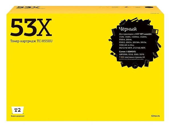 купить совместимый Картридж T2 Q5949X/Q7553X черный совместимый с принтером HP универсальный (TC-H53XU) 