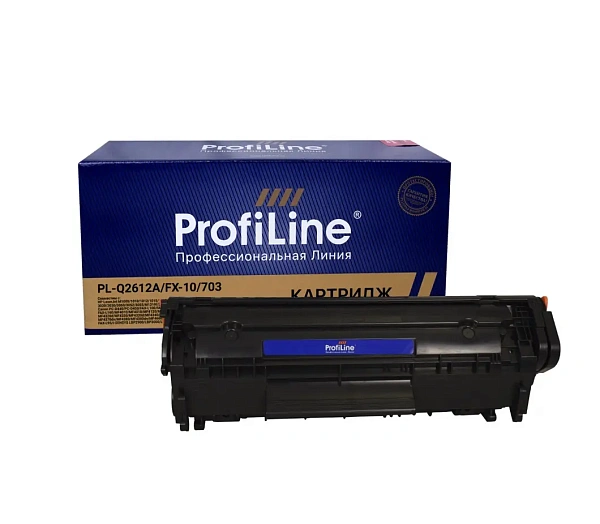 купить совместимый Картридж ProfiLine Q2612A/703/FX-10 черный совместимый с принтером HP/Canon универсальный (PL_Q2612A/FX-10/703) 