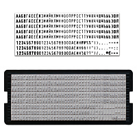 Касса русских букв и цифр, для самонаборных печатей и штампов TRODAT, 328 символов, шрифт 3 мм, 6431