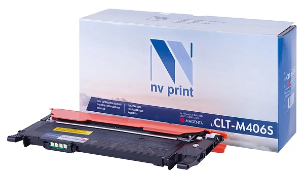 купить совместимый Картридж NV-Print CLT-M406S пурпурный совместимый с принтером Samsung (NV-CLTM406SM) 