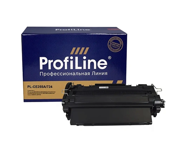купить совместимый Картридж ProfiLine CE255A/724 черный совместимый с принтером HP/Canon универсальный (PL_CE255A/724) 