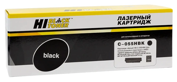 купить совместимый Картридж Hi-Black 055HBK черный без чипа совместимый с принтером Canon (989999310) 