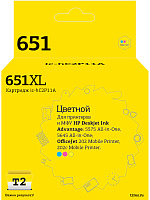 Картридж цветной T2 C2P11AE  совместимый с принтером HP (IC-HC2P11A)