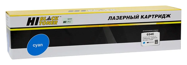 купить совместимый Картридж Hi-Black 034C голубой совместимый с принтером Canon (101131352) 