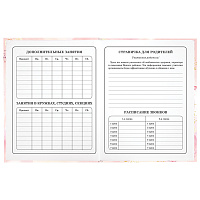 Дневник 1-4 класс 48 л., твердый, ЮНЛАНДИЯ, глянцевая ламинация, с подсказом, "Нежность", 106598