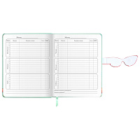 Дневник 1-4 класс 48 л., кожзам (твердая), застежка, ЮНЛАНДИЯ, "Корги в Очках", 106210