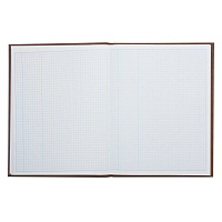 Книга учета 96 л., клетка, твердая, бумвинил, блок офсет, А4 (210х265 мм), STAFF, 130042