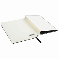 Блокнот-скетчбук А5 (130х210 мм), BRAUBERG ULTRA, балакрон, 80 г/м2, 96 л., без линовки, черный, 113